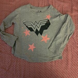 Gap Kids and DC Girl's Wonder Woman top size small